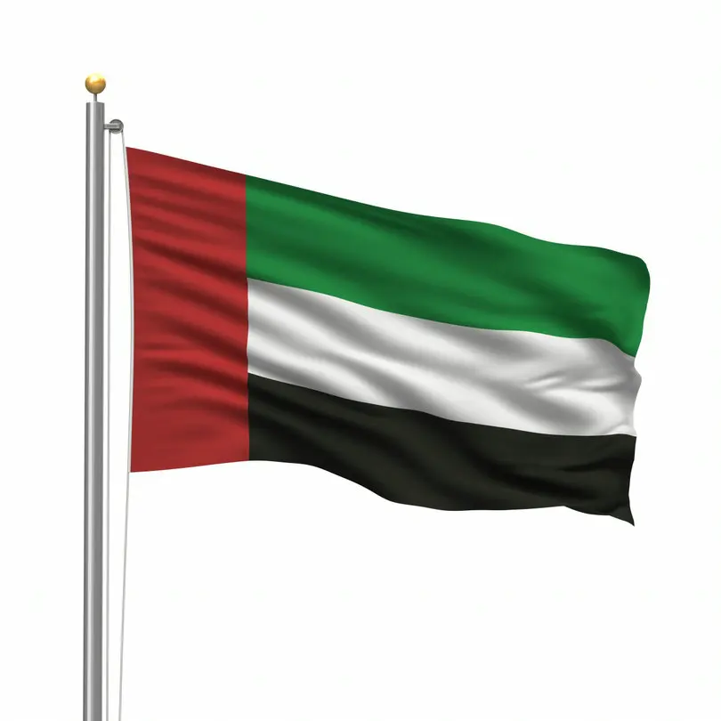 Banner 3x5 ft with Hole AZ FLAG Abu Dhabi Flag 3' x 5' for a Pole UAE Emirate of Abu Dhabi Flags 90 x 150 cm 